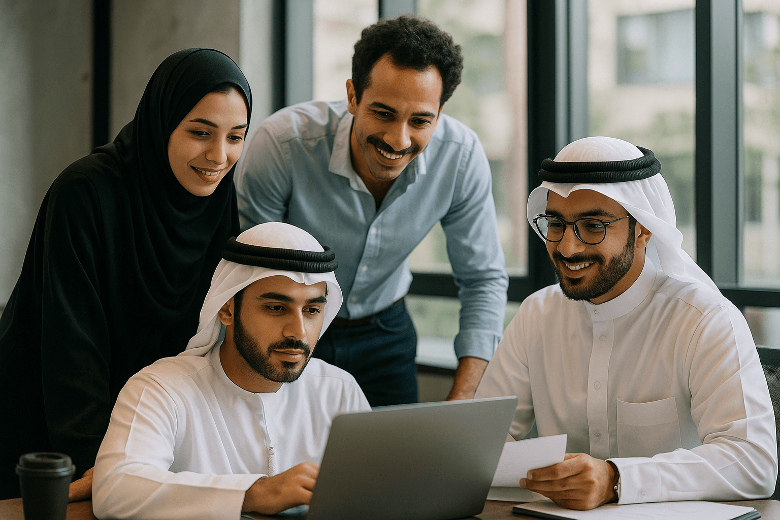 fekra tech hero saudi men with egyptions and women